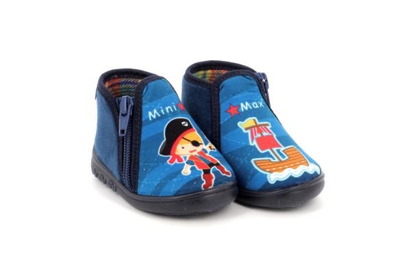 Παιδικό Παντοφλάκι για Αγόρι Mini Max Ανατομικό Χρώματος Μπλε SAM 5