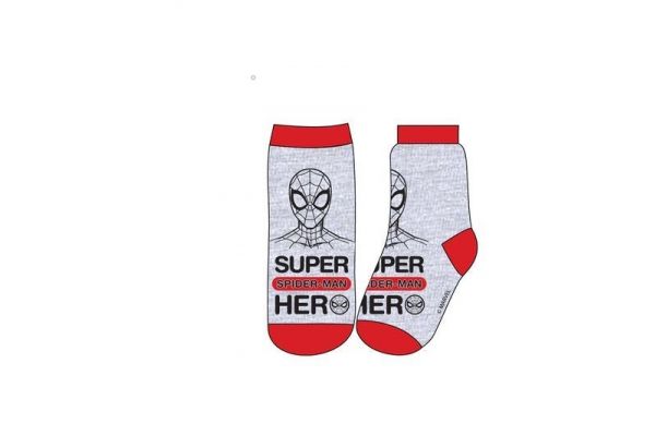 Παιδικές Κάλτσες για Αγόρι Childrenland Marvel Spiderman Χρώματος Γκρι  SUPERHERO544