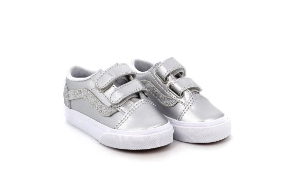 Παιδικό Χαμηλό Casual για Κορίτσι Vans Old Skool V Χρώματος Ασημί VN000CTG7VF1