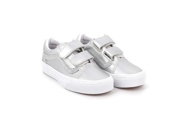 Παιδικό Χαμηλό Casual για Κορίτσι Vans Old Skool V Χρώματος Ασημί VN000CYA7VF1