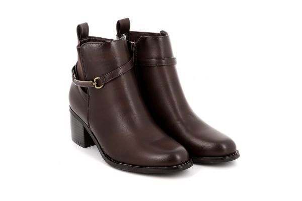 Γυναικείο Μποτάκι B-Soft Χρώματος Καφέ 88011