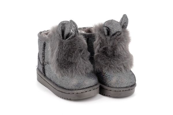 Παιδικό Μποτάκι για Κορίτσι Serafino Χρώματος Γκρι 20204-1B