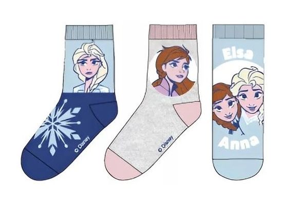 Παιδικές Κάλτσες για Κορίτσι Childrenland DISNEY Πολύχρωμες FROZEN  3 Ζεύγη