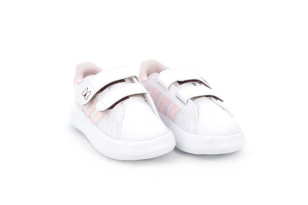 Παιδικό Αθλητικό Παπούτσι για Κορίτσι Adidas Grand Court Minnie Cf I Χρώματος Λευκό JR8130