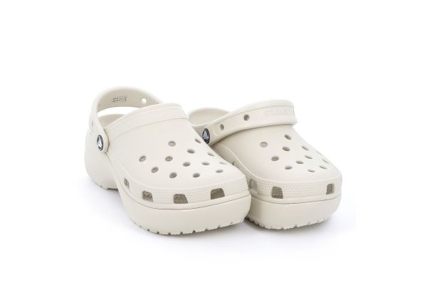 Women's Sambo Crocs Classic Platform Clog W Anatomical Color Beige 206750-2Y2