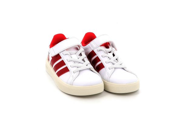 Παιδικό Αθλητικό Παπούτσι για Κορίτσι Adidas Grand Court 3.0 El C Χρώματος Λευκό KJ8650