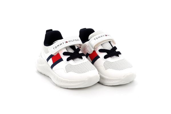 Παιδικό Αθλητικό Παπούτσι για Αγόρι Tommy Hilfiger Χρώματος Λευκό T1X9-34369-1843100