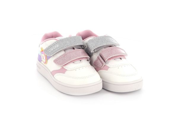 Παιδικό Χαμηλό Casual για Κορίτσι Geox Ανατομικό Χρώματος Λευκό B655MB 000BC C1R8S