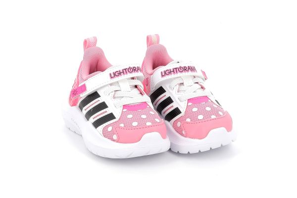 Παιδικό Αθλητικό Παπούτσι για Κορίτσι Adidas Lightorama Rnr Minnie El με On-Off Φωτάκια Χρώματος Ροζ HQ9193