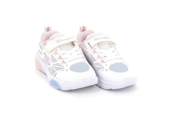 Παιδικό Αθλητικό Παπούτσι για Κορίτσι Champion Wave Tri G Td με Φωτάκια Χρώματος Λευκό S33235-WW032
