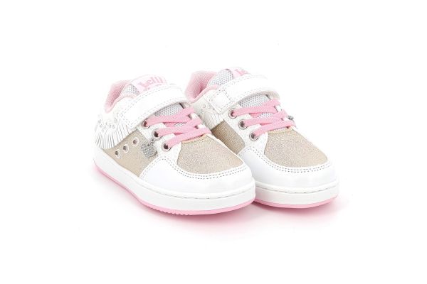 Παιδικό Χαμηλό Casual για Κορίτσι Lelli Kelly Frangetta Mix με Φωτάκια Χρώματος Λευκό LKAL8058A00-BIOR