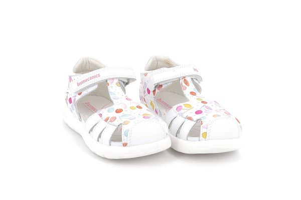 Παιδικό Κλειστό Πέδιλο για Κορίτσι Biomecanics Ανατομικό Χρώματος Λευκό 262202-A050