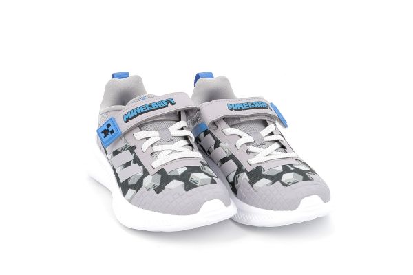 Παιδικό Αθλητικό Παπούτσι για Αγόρι Adidas MineCraft Fortarun El C Χρώματος Γκρι JR1945
