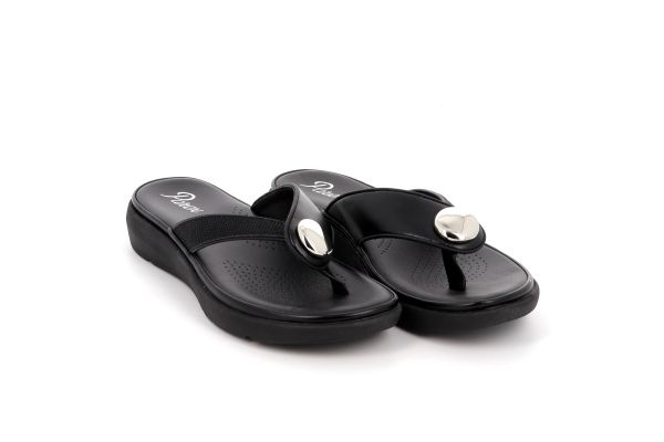 Γυναικεία Comfort Παντόφλα Χρώματος Μαύρο 12133002.B