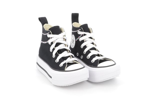 Παιδικό Μποτάκι για Κορίτσι Converse All Star Ctas Lift Double Stack Hi Χρώματος Μαύρο A17802C