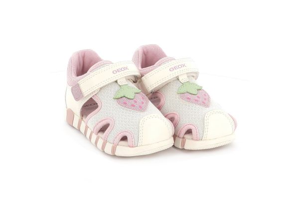 Παιδικό Κλειστό Πέδιλο για Κορίτσι Geox Ανατομικό Χρώματος Λευκό B6517B 054GN C0406