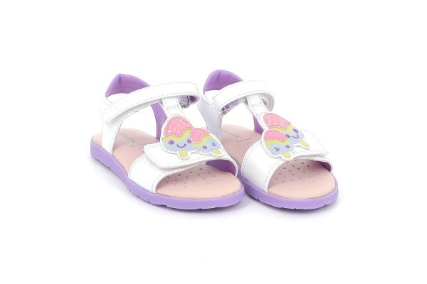 Παιδικό Πέδιλο για Κορίτσι Geox Ανατομικό Χρώματος Λευκό J65P1C 000HH C0761