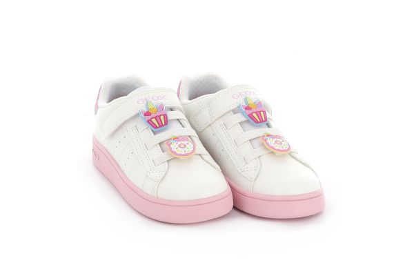 Παιδικό Χαμηλό Casual για Κορίτσι Geox Ανατομικό Χρώματος Λευκό J65LRF 000BC C1364