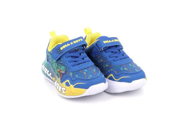 Παιδικό Αθλητικό Παπούτσι για Αγόρι Bull Boys Predator Rex με φωτάκια Χρώματος Μπλε DNAL5144-RY01