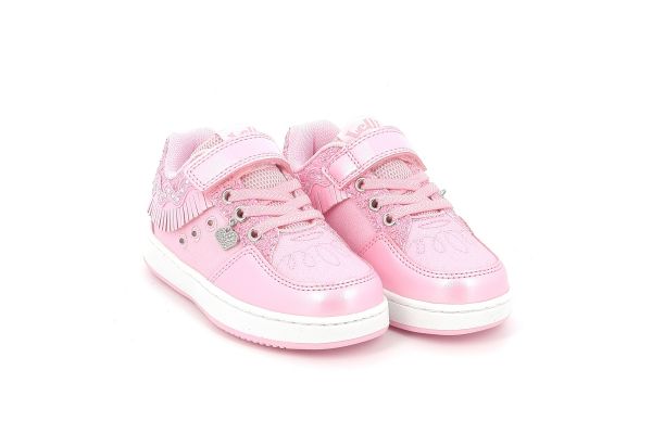 Παιδικό Χαμηλό Casual για Κορίτσι Lelli Kelly Frangetta Mix με Φωτάκια Χρώματος Ροζ LKAL8060-RO01