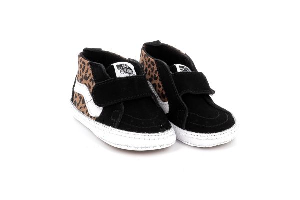Vans Αγκαλιάς για Κορίτσι Sk8-Hi Crib Χρώματος Μαύρο - Λεοπάρ VN000CRVYS81