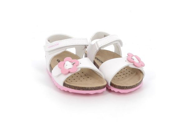 Παιδικό Πέδιλο για Κορίτσι Geox Ανατομικό Χρώματος Λευκό B552RD 000NF C1000