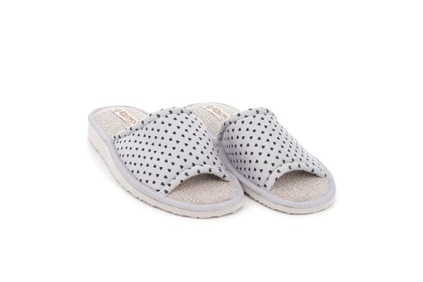 Γυναικεία Πετσετέ Παντόφλα Kolovos Χρώματος Γκρι 86 GKRI