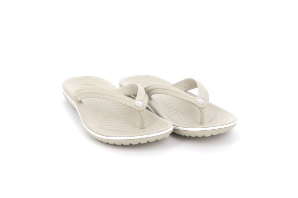 Γυναικεία Σαγιονάρα Crocs Crocband Flip Ανατομική Χρώματος Μπεζ 11033-1WY