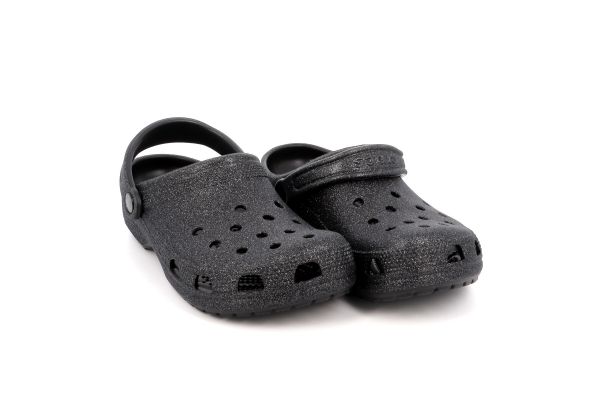 Γυναικείο Σαμπό Crocs Classic Glitter Glog  Ανατομικό Χρώματος Μαύρο 205942-0WH