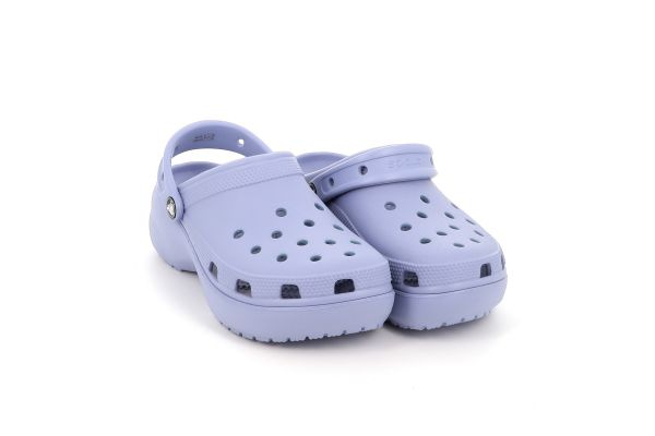 Γυναικείο Σαμπό Crocs Classic Platform Clog Ανατομικό Χρώματος Μπλε 206750-453