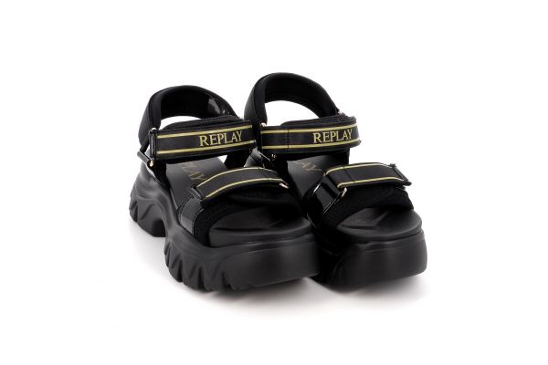 Παιδικό Πέδιλο για Κορίτσι Replay Χρώματος Μαύρο GBP14.000.C0005T.0006