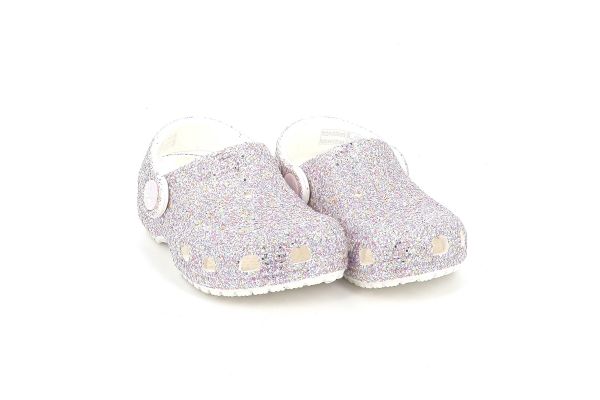 Παιδικό Σαμπό για Κορίτσι Crocs Classic Fantasy Glitter Clog T Ανατομικό Χρώματος Λευκό 212562-100
