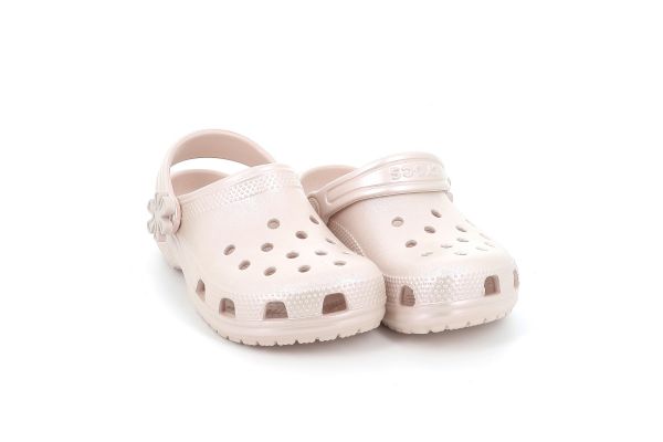 Παιδικό Σαμπό για Κορίτσι Crocs Classic Pearl Shine Clog K Ανατομικό Χρώματος Ροζ 212814-6UR