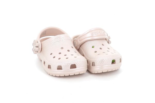 Παιδικό Σαμπό για Κορίτσι Crocs Classic Pearl Shine Clog T Ανατομικό Χρώματος Ροζ 212815-6UR