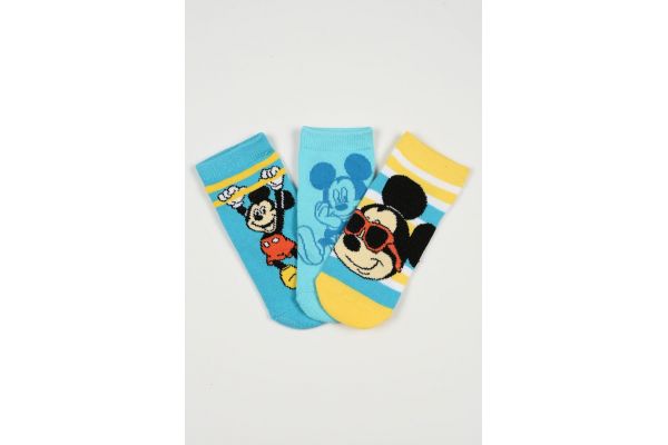 Παιδικές Κάλτσες για Αγόρι Disney Mickey Mouse Χρώματος Πολύχρωμο EZO6045.PACK1