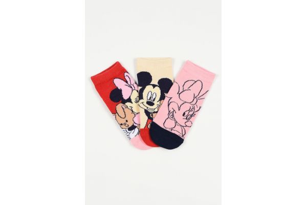 Παιδικές Κάλτσες για Κορίτσι Disney Minnie Mouse Χρώματος Πολύχρωμo EZO6023.PACK2