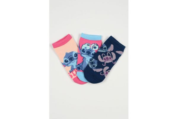 Παιδικές Κάλτσες για Κορίτσι Disney Stitch Χρώματος Πολύχρωμo EZO6019.PACK2