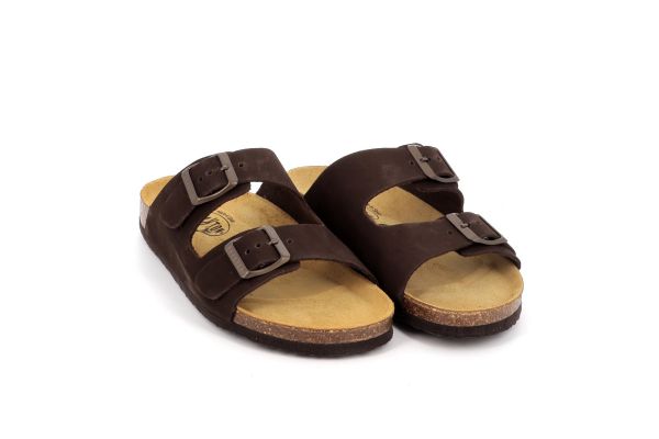 Γυναικεία Comfort Παντόφλα Plakton Χρώματος Καφέ 180010-MARRON