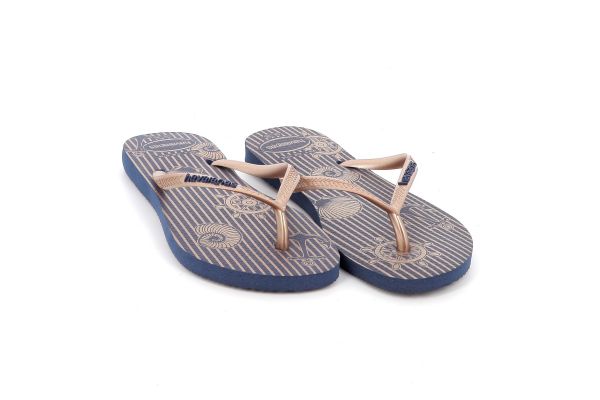 Γυναικεία Σαγιονάρα Havaianas Slim Nautical Χρώματος Μπλε 4137125-2356