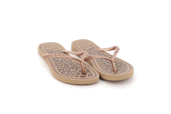 Γυναικεία Σαγιονάρα Havaianas Slim Χρώματος Ροζ Χρυσό 4103352-5282