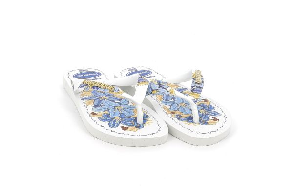 Γυναικεία Σαγιονάρα Havaianas Tropicana Vibes Χρώματος Λευκό 4150170-0001