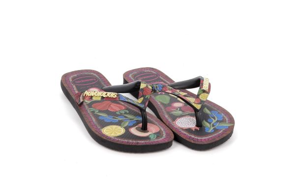 Γυναικεία Σαγιονάρα Havaianas Tropicana Vibes Χρώματος Μαύρο 4150170-0090