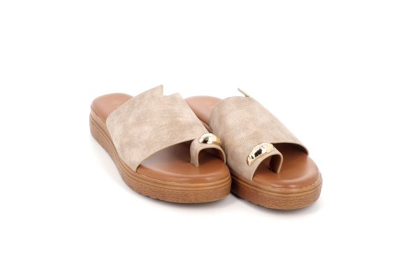 Γυναικείο Mule B-Soft  Χρώματος Χρυσό 703-54
