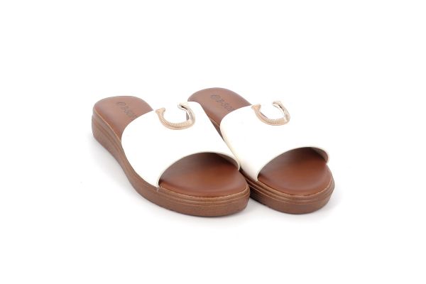 Γυναικείο Mule B-Soft Χρώματος Λευκό 4054.W