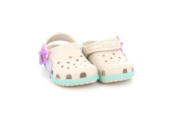 Παιδικό Σαμπό για Κορίτσι Crocs Classic Sea Sparkle Shaker Cgt  Ανατομικό Χρώματος Μπεζ 213274-2MC